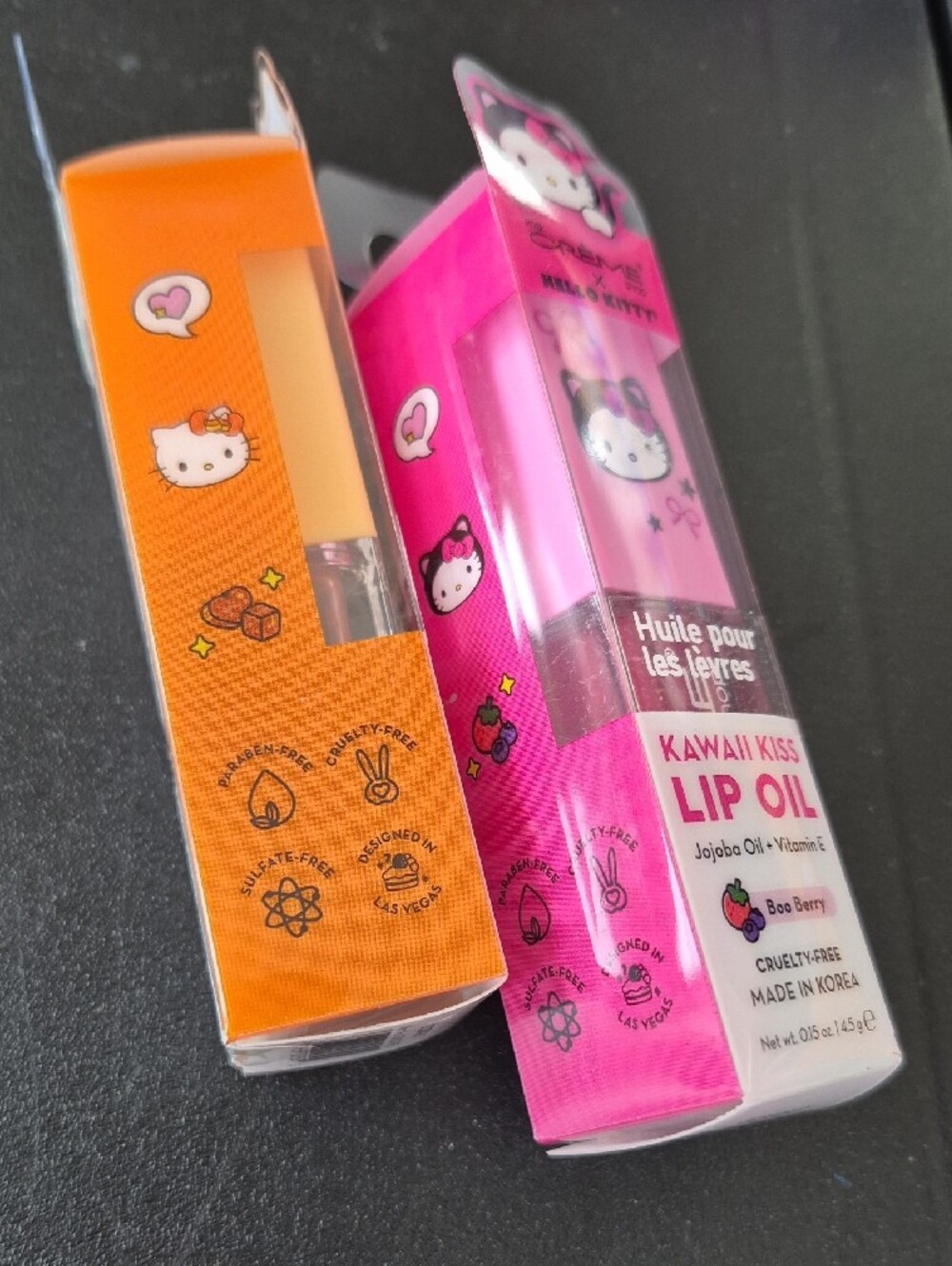 THE CREME Kawaii Kiss Lip Oil — Pink & Orange Set Of 2 - Picture 9 of 9